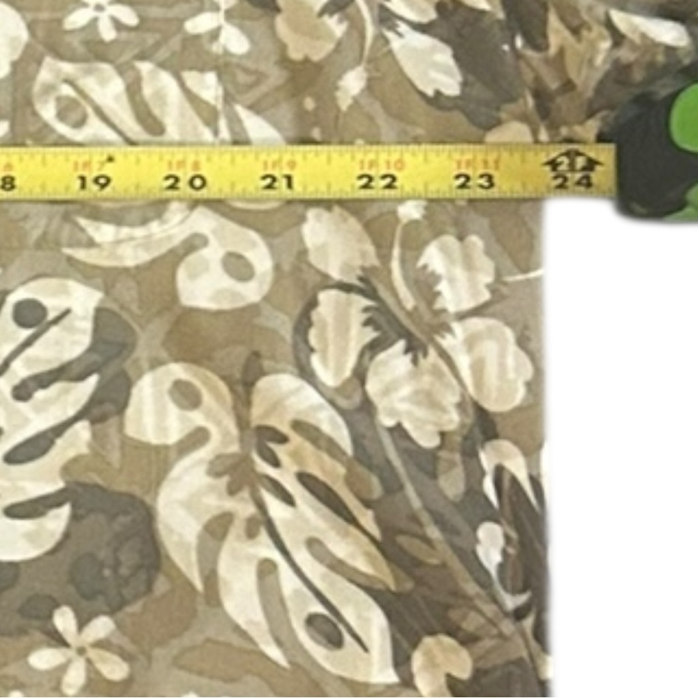 Vintage OP Casual Button Down Shirt Brown and Cream - Picture 6 of 7
